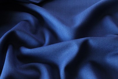 Light Royal Blue Plain Hopsack Weave