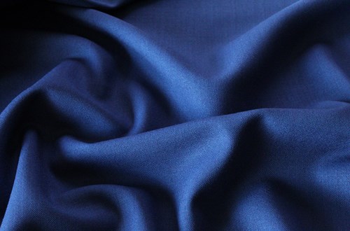 Light Royal Blue Plain Hopsack Weave