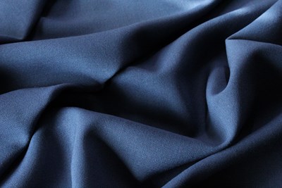 Blue Grey Plain Hopsack Weave