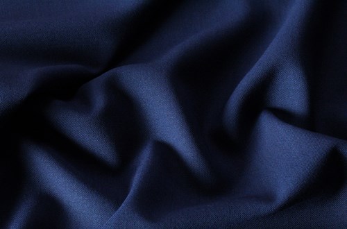 Royal Blue Plain Hopsack Weave