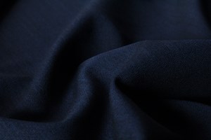 Mid Navy Plain Hopsack Weave