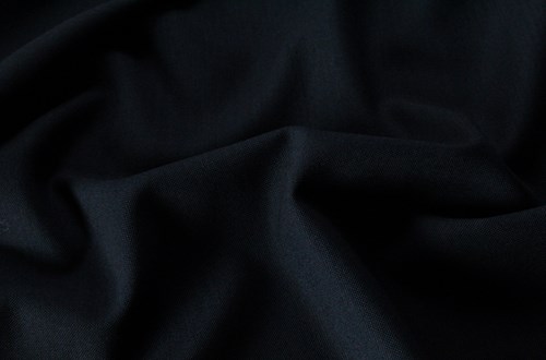 Dark Navy Plain Hopsack Weave