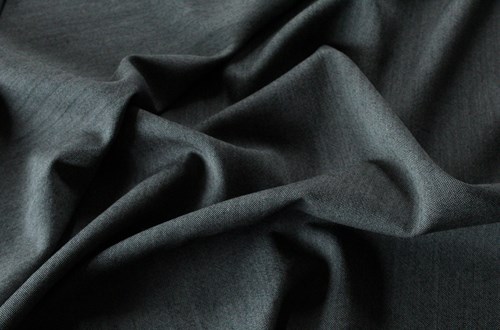 Light Grey / Black Plain Hopsack Weave