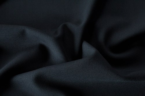Charcoal Grey Plain Hopsack Weave