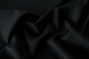 Black Plain Hopsack Weave