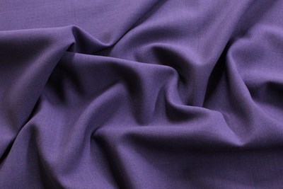 Purple Plain Hopsack Weave