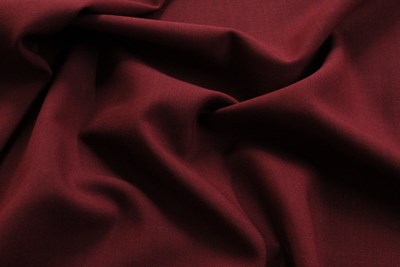 Burgandy Plain Hopsack Weave
