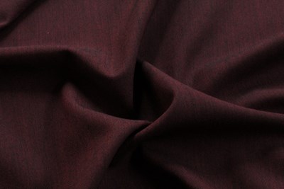 Burgandy / Black Plain Hopsack Weave