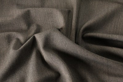 Mid Brown / Black Plain Hopsack Weave
