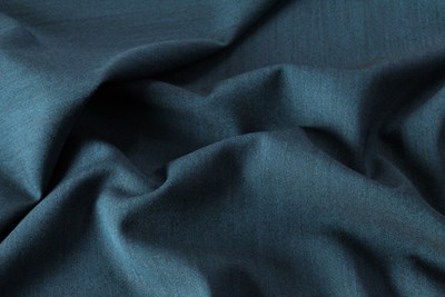 Terquoise / Black Plain Hopsack Weave
