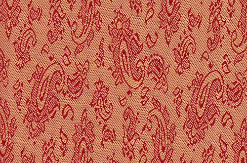 Small Paisley Gold/Red
