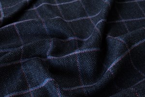 Blue/Grey herringbone w/pink/lt blue windowpane