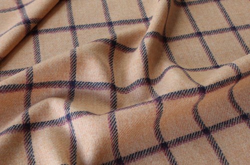 Salmon Pink w/ Navy & Fuchsia Windowpane