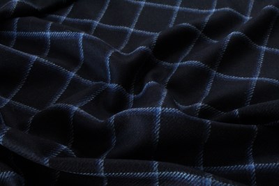 Black w/ Blue & Light blue Overcheck