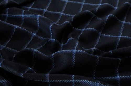 Black w/ Blue & Light blue Overcheck