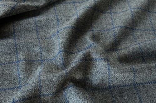 Grey w/ Blue Windowpane