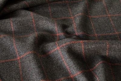 Green w/ Orange Windowpane