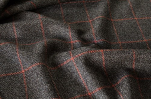 Green w/ Orange Windowpane