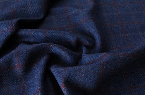 Blue w/Double Burgundy overchecks