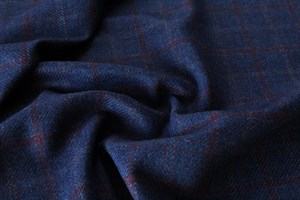 Blue w/Double Burgundy overchecks