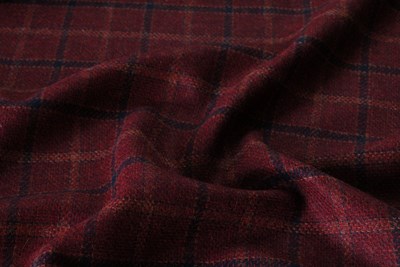 Burgundy w/ Black & Orange overchecks
