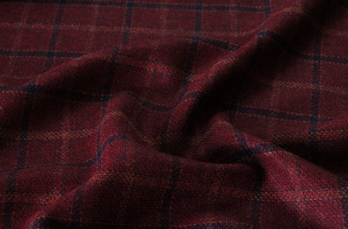 Burgundy w/ Black & Orange overchecks