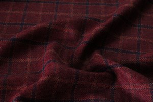 Burgundy w/ Black & Orange overchecks