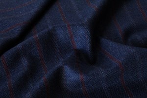 Navy Blue w/ Burgundy Stripes