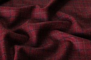 Burgundy w/ Small Black & Orange overchecks
