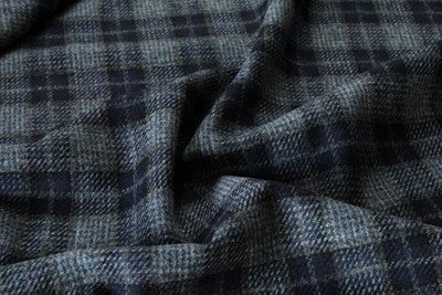 Navy w/ Grey & light blue Check