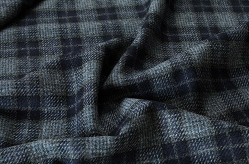 Navy w/ Grey & light blue Check