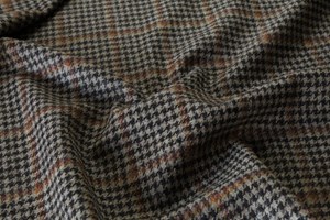 Brown & Beige Check w/ Orange & Yellow overcheck