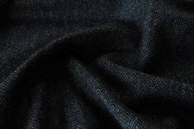 Grey & Black Herringbone