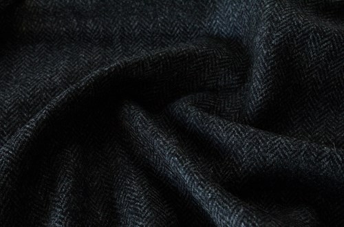 Grey & Black Herringbone