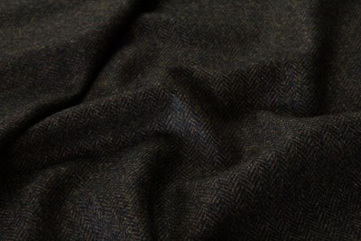 Brown & Black Herringbone