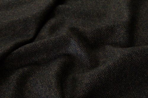 Brown & Black Herringbone