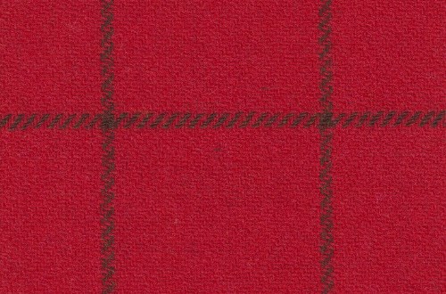 Red with brown check