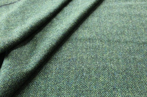 Moss Green/Black herringone